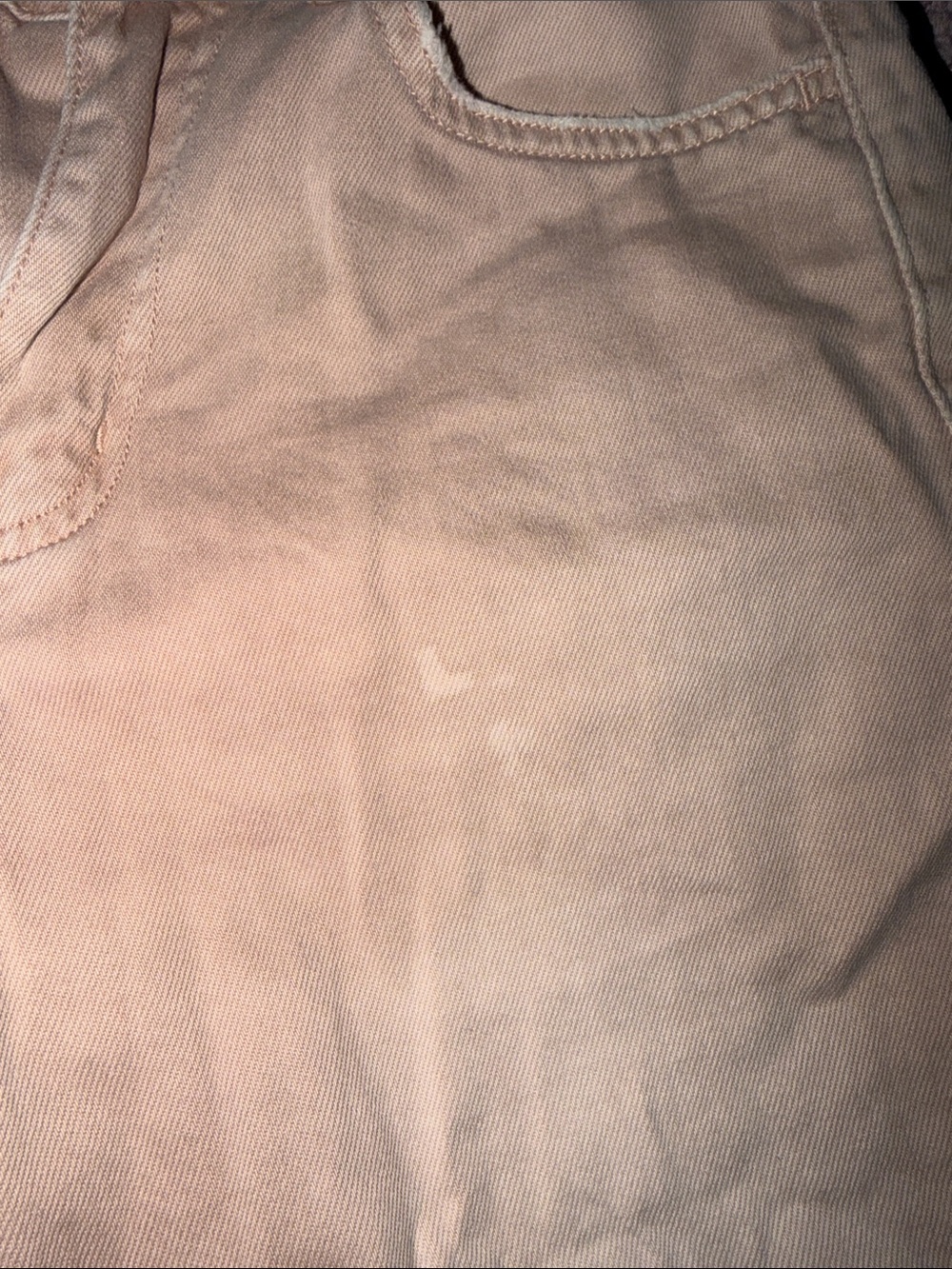 Altar'd State Distressed Wide-Leg Jeans in Light Tan - Picture 3 of 4